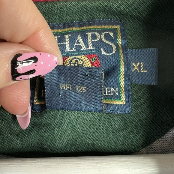Vintage 90s Chaps Ralph Lauren Rugby Over Print Sports Polo Mens Size XL Rare - Picture 7 of 10